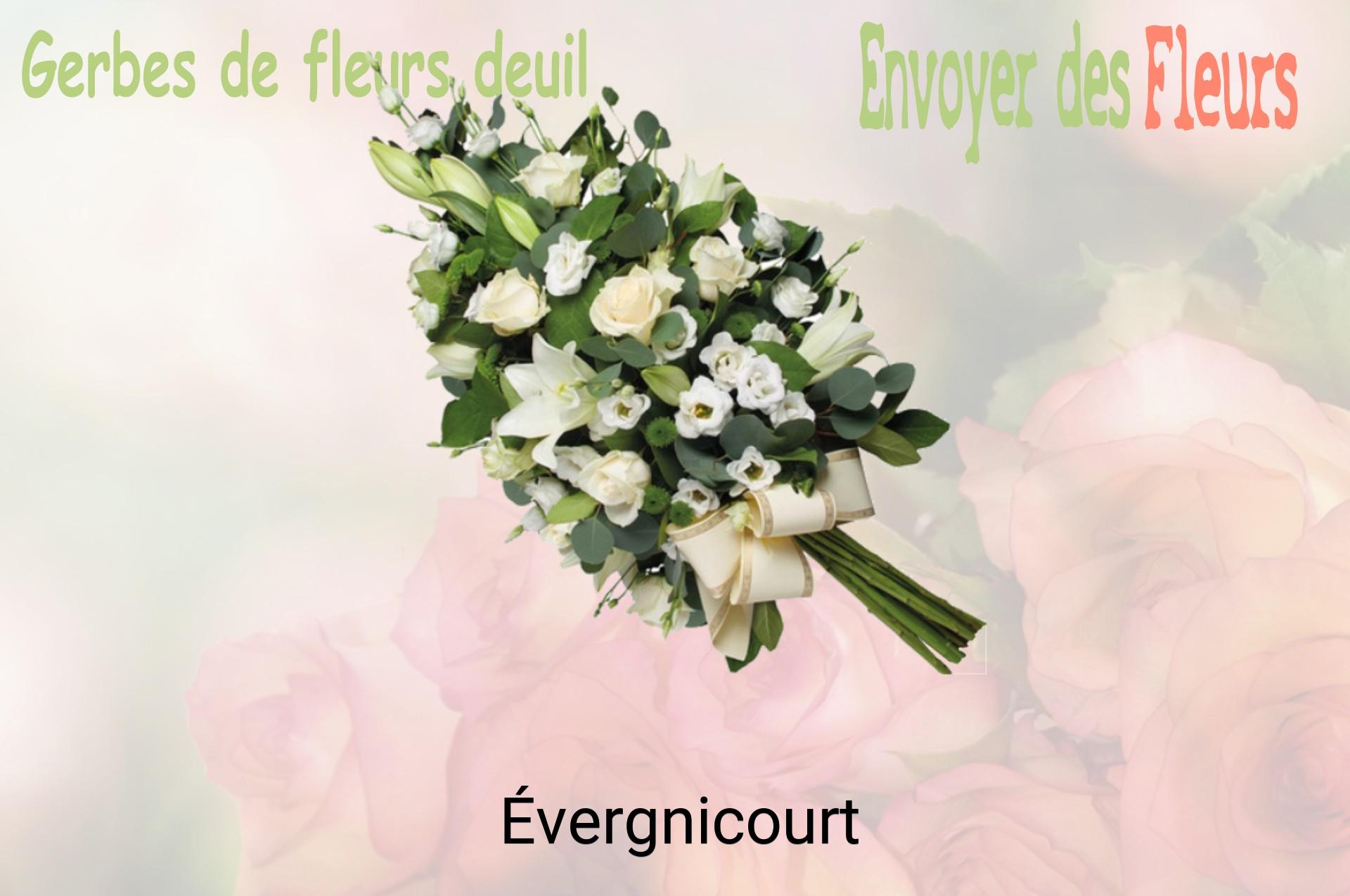 Gerbe de fleurs de deuil livrée à Évergnicourt